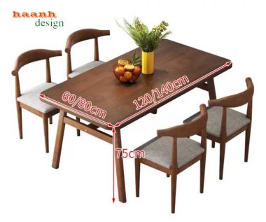 Bàn Ghế Gỗ Quán Ăn Chất Lượng Cao Thiết Kế Theo Yêu Cầu-BNH 010