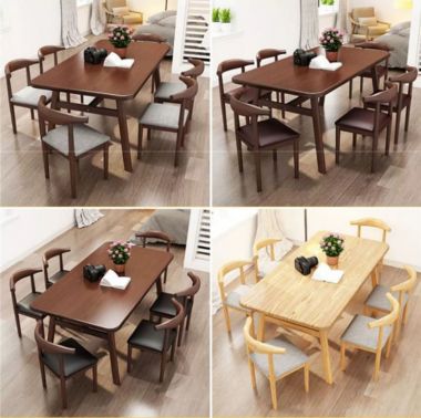 Bàn Ghế Gỗ Quán Ăn Chất Lượng Cao Thiết Kế Theo Yêu Cầu-BNH 010
