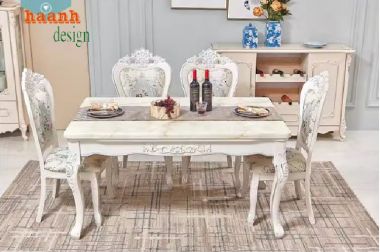 Bàn ghế ăn tân cổ điển - Nét đẹp sang trọng cho không gian-NHT 002