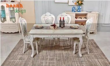Bàn ghế ăn tân cổ điển - Nét đẹp sang trọng cho không gian-NHT 002
