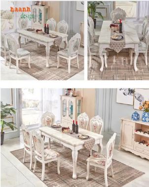 Bàn ghế ăn tân cổ điển - Nét đẹp sang trọng cho không gian-NHT 002