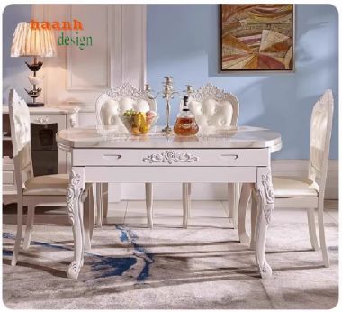 Bàn ghế nhà hàng tân cổ điển - Tạo Sang Trọng Không Gian-NHT 001