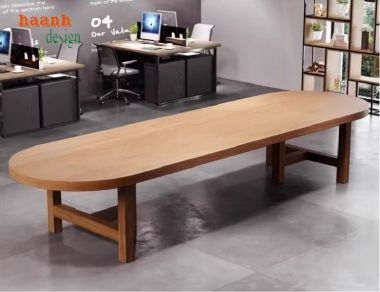 Thiết kế bàn ghế họp gỗ sồi hiện đại phù hợp cho doanh nghiệp-PHH 013