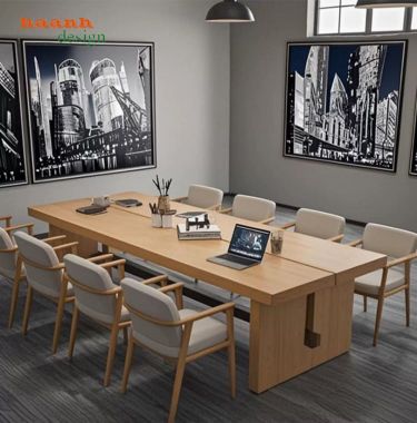 Bàn hội nghị hiện đại bền đẹp cho phòng họp và hội trường-HPP 017