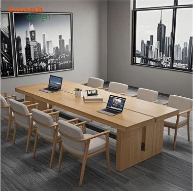 Bàn hội nghị hiện đại bền đẹp cho phòng họp và hội trường-HPP 017
