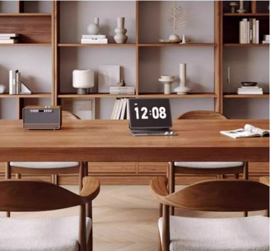 Mẫu bàn hội thảo gỗ tự nhiên đẹp, sang trọng cho văn phòng-HPP 016