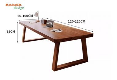 Mẫu bàn hội thảo gỗ tự nhiên đẹp, sang trọng cho văn phòng-HPP 016