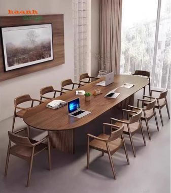 Khám phá mẫu bàn họp hội trường gỗ tự nhiên cao cấp – Đẳng cấp-PHH014