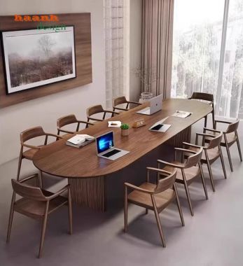 Khám phá mẫu bàn họp hội trường gỗ tự nhiên cao cấp – Đẳng cấp-PHH014