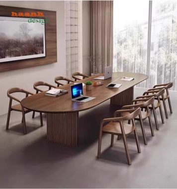 Khám phá mẫu bàn họp hội trường gỗ tự nhiên cao cấp – Đẳng cấp-PHH014