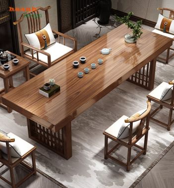Nội thất gỗ phòng trà phong cách á đông BGN 002.
