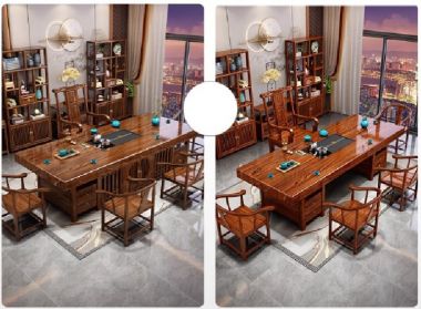 Bàn trà phòng khách gỗ sồi phong cách nhà Minh sang trọng-BNG 021