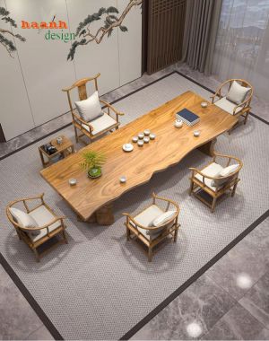 Bàn ghế phòng trà đời minh phong cách Á Đông BGN 008