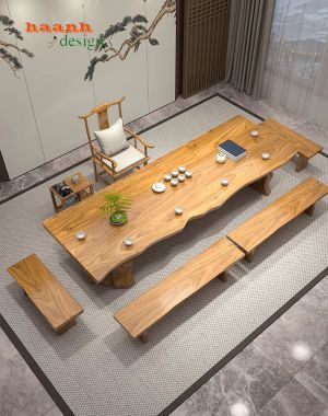 Bàn ghế phòng trà đời minh phong cách Á Đông BGN 008