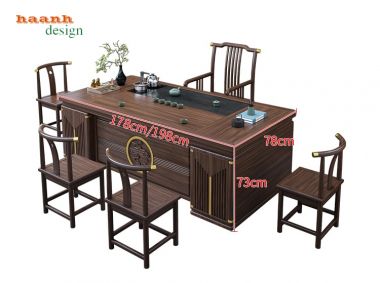 Bàn ghế phòng trà phong cách Á Đông chất lượng và cá tính BGN 004