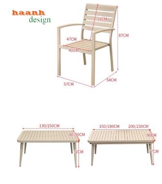 Mẫu bàn ghế sắt sơn tĩnh điện ngoài trời, sân vườn BGS 002