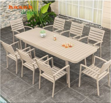 Mẫu bàn ghế sắt sơn tĩnh điện ngoài trời, sân vườn BGS 002