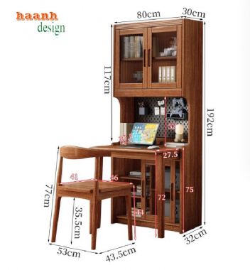 Lựa chọn bàn học trẻ em bằng gỗ phù hợp cho bé-BHT 009
