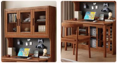 Lựa chọn bàn học trẻ em bằng gỗ phù hợp cho bé-BHT 009