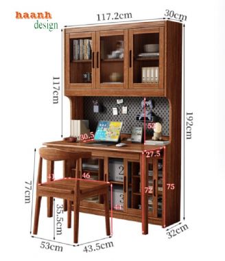 Lựa chọn bàn học trẻ em bằng gỗ phù hợp cho bé-BHT 009
