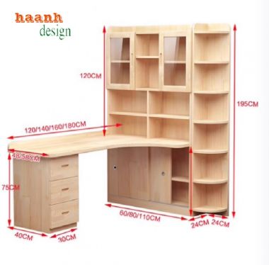 Bàn Học Trẻ Em Gỗ Tự Nhiên - Biểu Tượng Của Sự Sáng Tạo-BHT 008