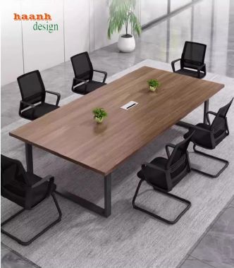 Bàn họp chân sắt – Giải pháp nội thất văn phòng tối ưu-BHS 013