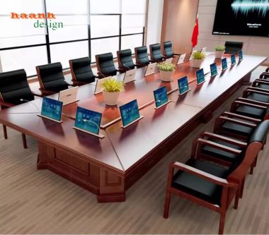 Bàn ghế hội nghị gỗ sồi cao cấp cho văn phòng chuyên nghiệp-PHH 014