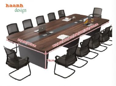 Bàn hội nghị gỗ hiện đại cao cấp – Sang trọng & bền bỉ-PHH 012