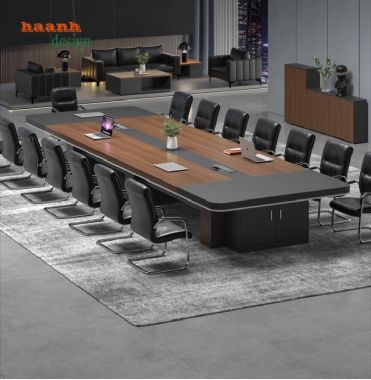 Mẫu bàn họp văn phòng đẹp bằng gỗ công nghiệp cao cấp-PHH 013