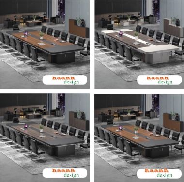 Mẫu bàn họp văn phòng đẹp bằng gỗ công nghiệp cao cấp-PHH 013