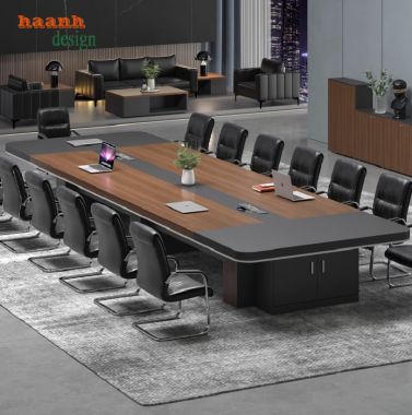 Mẫu bàn họp văn phòng đẹp bằng gỗ công nghiệp cao cấp-PHH 013