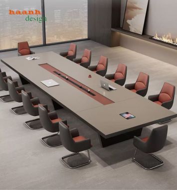 Mẫu bàn họp văn phòng bằng gỗ hiện đại được ưa chuộng hiện nay-PHH 015