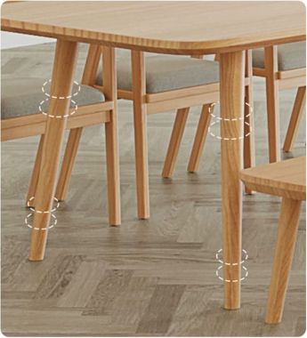 Bàn họp gỗ tự nhiên dáng dài bo góc hiện đại - HPP 018