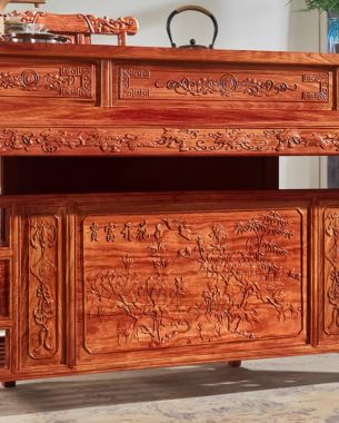 Bàn ghế lãnh đạo gỗ hương chạm tinh xảo đẳng cấp lãnh đạo-BGG 005