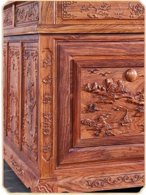 Bàn Làm Việc Gỗ Hương Giám Đốc Phong Cách Trung Hoa-BGG 003