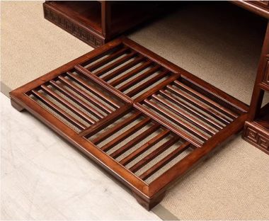 Mẫu bàn làm việc gỗ đẹp phong cách Á Đông sang trọng-BCG 002