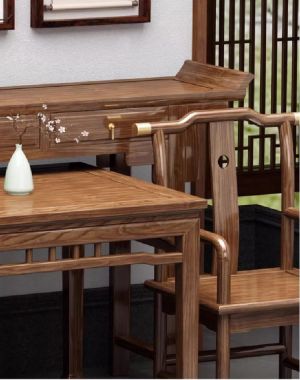 Bàn ghế phòng thờ gỗ tự nhiên-Tôn nghiêm không gian tâm linh-BTH 013