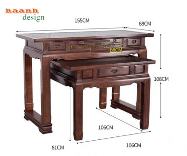 Bàn thờ gỗ đẹp – Giải pháp hoàn hảo cho phòng thờ gia đình-BTH 018