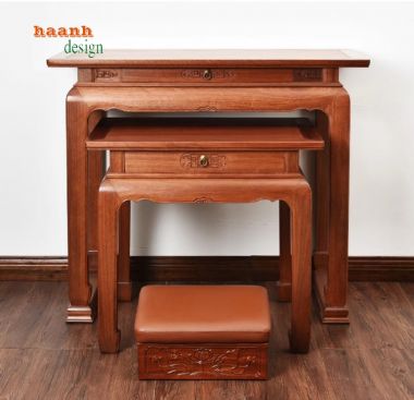 Chọn lựa bàn thờ gia tiên gỗ hai tầng phù hợp-BTH 012