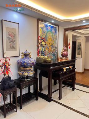 Chọn lựa bàn thờ gia tiên gỗ hai tầng phù hợp-BTH 012