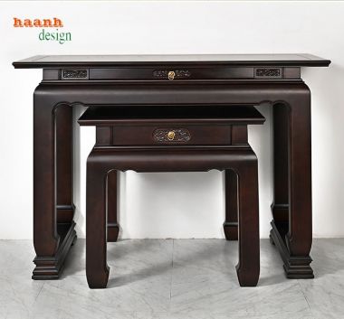 Chọn lựa bàn thờ gia tiên gỗ hai tầng phù hợp-BTH 012