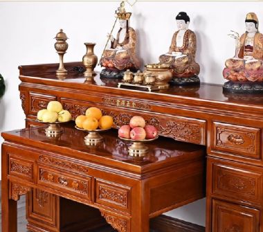 Mẫu bàn thờ gỗ hương đá đẹp – Tinh hoa thờ cúng truyền thống-BTH 014