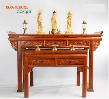 Bàn thờ đời minh giả cổ gỗ tự nhiên BTH 002