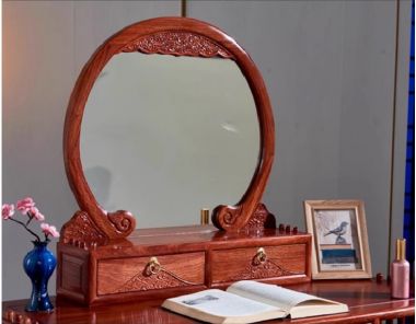 Mẫu bàn gỗ trang điểm đẹp bằng gỗ hương, gỗ gõ tự nhiên -BTD 006