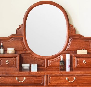 Mẫu bàn phấn gỗ tự nhiên phong cách giả cổ Trung Quốc cao cấp-BTD 005