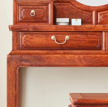 Mẫu bàn phấn gỗ tự nhiên phong cách giả cổ Trung Quốc cao cấp-BTD 005