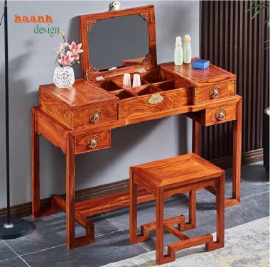 Bàn phấn trang điểm gỗ hương đẹp – Điểm nhấn không gian sống-BTD 004