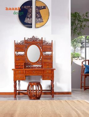 Thích thú với bàn trang điểm gỗ tự nhiên đa dạng kiểu dáng-BTD 003