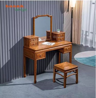 Bàn trang điểm gỗ tự nhiên phong cách Á Đông BTD 001