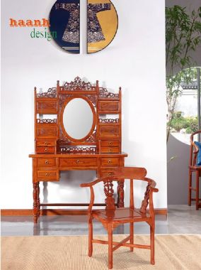 Thích thú với bàn trang điểm gỗ tự nhiên đa dạng kiểu dáng-BTD 003